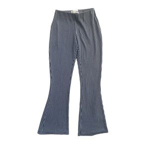 Urban Outfitters Gingham bell bottom pants trousers XS Navy blue